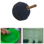 OxyIndia 2 Inch (5.08 cm) Ball with 5mm Brass Nozzle Aquarium Air Stone (Pack Of 10)